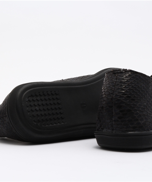 Noubel Voug Relax(ヌーベルヴォーグリラックス)の「Noubel Voug Relax(ヌーベル ヴォーグ リラックス)/柔らか素材 レースアップスニーカー(スニーカー・レディース・ブラック系その他/クリアブラック/パイソン・S/M/L/LL)」の11枚目の写真