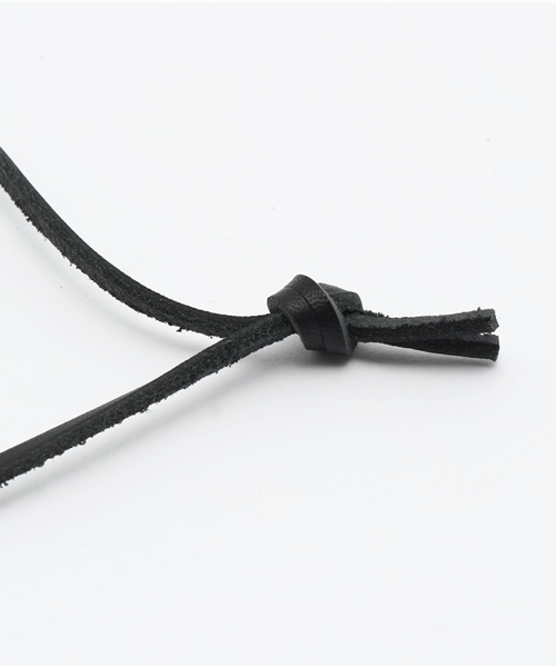 SHIPS JET BLUE（シップスジェットブルー）の「SHIPS JET BLUE(シップス ジェットブルー): リングレザーネックレス（ネックレス・メンズ・ブラック/ブラウン・ONE SIZE）」の6枚目の写真