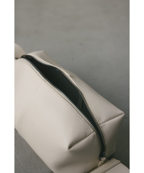 STYLEMIXER（スタイルミキサー）の「ワイドベルトスクエアバッグ（ショルダーバッグ・レディース・ライトブラウン/ホワイト/ブラック・FREE）」の10枚目の写真