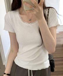 チビリボン付き ネックレース Tシャツ