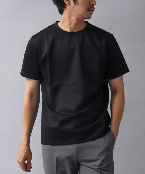NOLLEY’S(ノーリーズ)の「【ACTIVE SECT】《限定展開 / 吸水速乾》マルチファンクション ドレスTシャツ(Tシャツ/カットソー・メンズ・オレンジ/ホワイト/ブラック/ダークネイビー・M/L/S/XL)」の2枚目の写真