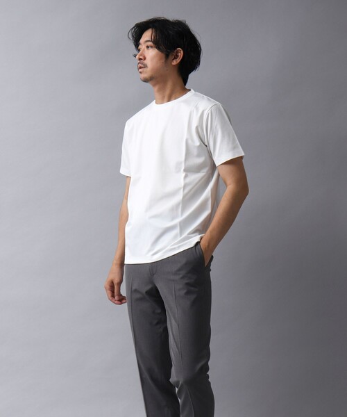 NOLLEY’S(ノーリーズ)の「【ACTIVE SECT】《限定展開 / 吸水速乾》マルチファンクション ドレスTシャツ(Tシャツ/カットソー・メンズ・オレンジ/ホワイト/ブラック/ダークネイビー・M/L/S/XL)」の8枚目の写真