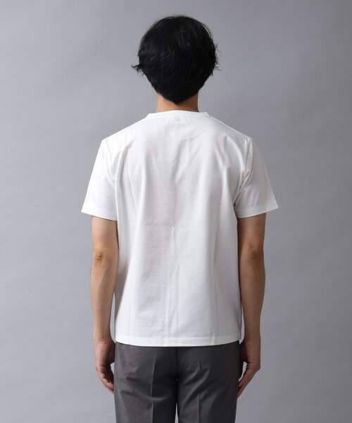 NOLLEY’S(ノーリーズ)の「【ACTIVE SECT】《限定展開 / 吸水速乾》マルチファンクション ドレスTシャツ(Tシャツ/カットソー・メンズ・オレンジ/ホワイト/ブラック/ダークネイビー・M/L/S/XL)」の13枚目の写真