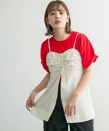 KBF | ストライプビスチェ(シャツ/ブラウス)