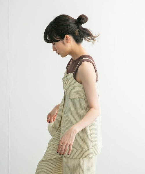 KBF（ケイビーエフ）の「ストライプビスチェ（シャツ/ブラウス・レディース・ブラック系その他/レッド系その他・ONE）」の21枚目の写真