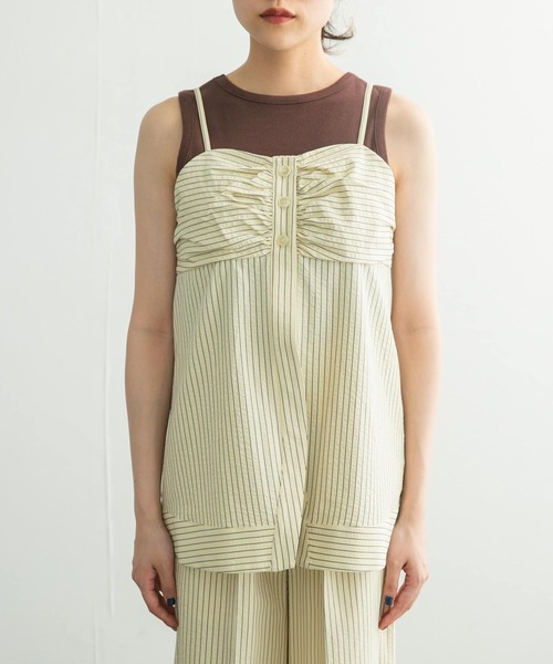 KBF（ケイビーエフ）の「ストライプビスチェ（シャツ/ブラウス・レディース・ブラック系その他/レッド系その他・ONE）」の16枚目の写真