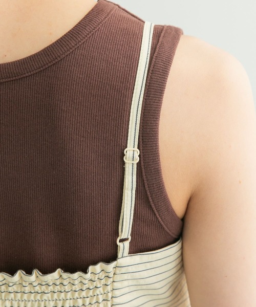 KBF（ケイビーエフ）の「ストライプビスチェ（シャツ/ブラウス・レディース・ブラック系その他/レッド系その他・ONE）」の10枚目の写真