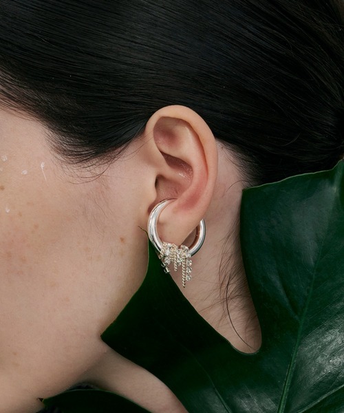 金属アレルギー対応】Lupinus Bijou Chain Earcuff/ルピナスビジュー