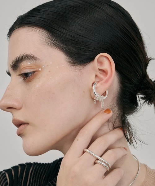 アクセサリー lupinus0908 金属アレルギー対応】Lupinus Bijou Chain Earcuff/ルピナスビジュー