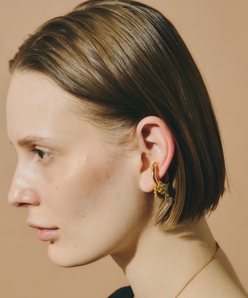 アクセサリー lupinus0908 金属アレルギー対応】Lupinus Bijou Chain Earcuff/ルピナスビジュー