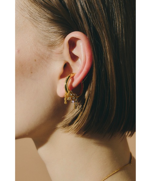 アクセサリー lupinus0908 金属アレルギー対応】Lupinus Bijou Chain Earcuff/ルピナスビジュー