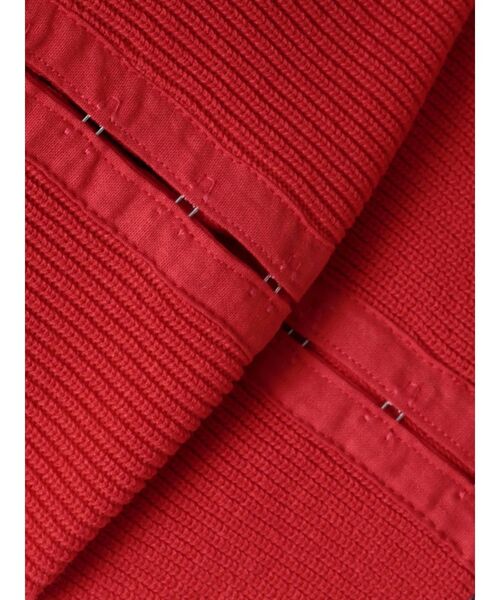 MURUA（ムルーア）の「ホックデザインハーフスリーブニット（ニット/セーター・レディース・ホワイト/レッド/ブラック・FREE）」の7枚目の写真