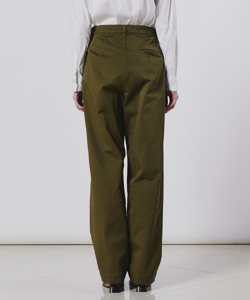 DOUBLE STANDARD CLOTHING(ダブルスタンダードクロージング)の「ストレッチチノワイドパンツ(チノパンツ・レディース・カーキ/ベージュ・38/36)」の6枚目の写真