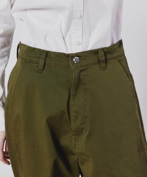 DOUBLE STANDARD CLOTHING(ダブルスタンダードクロージング)の「ストレッチチノワイドパンツ(チノパンツ・レディース・カーキ/ベージュ・38/36)」の7枚目の写真