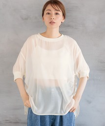 LAKOLE | ドロストシアープルオーバー5分袖 / 132261(その他トップス)