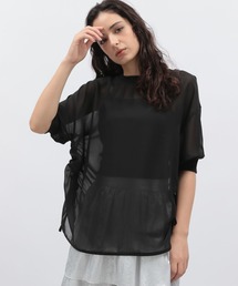 LAKOLE | ドロストシアープルオーバー5分袖 / 132261(その他トップス)