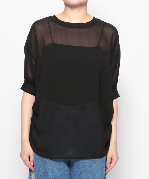 LAKOLE（ラコレ）の「ドロストシアープルオーバー5分袖 / 132261（その他トップス・レディース・ピンク/グレー/アイボリー/ブラック・FREE）」の22枚目の写真