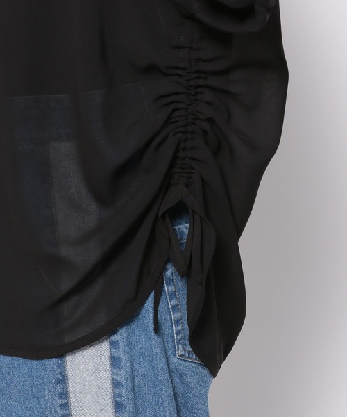 LAKOLE（ラコレ）の「ドロストシアープルオーバー5分袖 / 132261（その他トップス・レディース・ピンク/グレー/アイボリー/ブラック・FREE）」の15枚目の写真