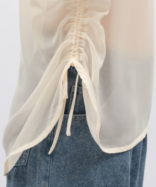 LAKOLE（ラコレ）の「ドロストシアープルオーバー5分袖 / 132261（その他トップス・レディース・ピンク/グレー/アイボリー/ブラック・FREE）」の17枚目の写真