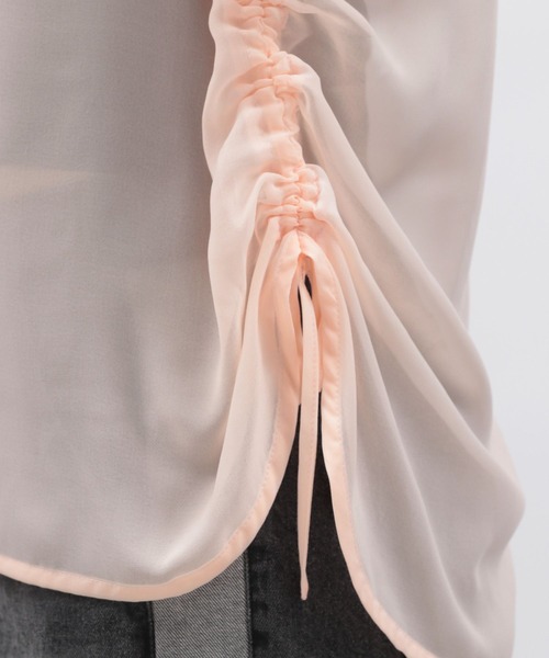 LAKOLE（ラコレ）の「ドロストシアープルオーバー5分袖 / 132261（その他トップス・レディース・ピンク/グレー/アイボリー/ブラック・FREE）」の11枚目の写真