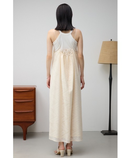 AZUL by moussy（アズールバイマウジー）の「レースホルターネックキャミワンピース（ワンピース・レディース・ダークブラウン/ブラック/アイボリー・FREE）」の8枚目の写真