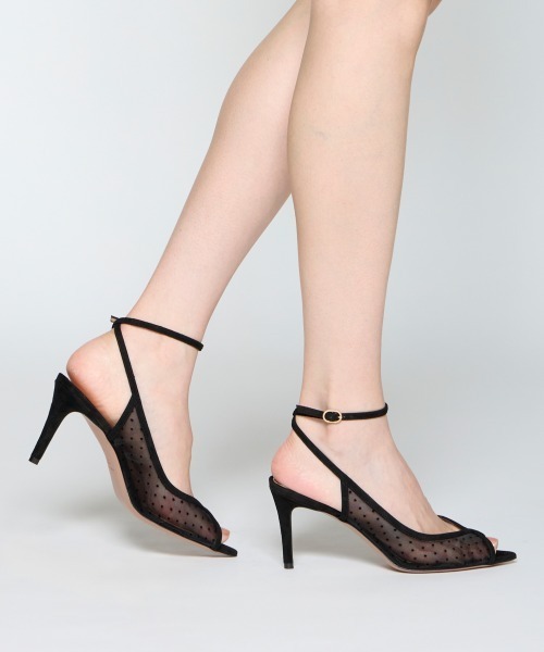 MARINE アンクルストラップ サンダル 8.0cm DOT（サンダル）｜PELLICO（ペリーコ）