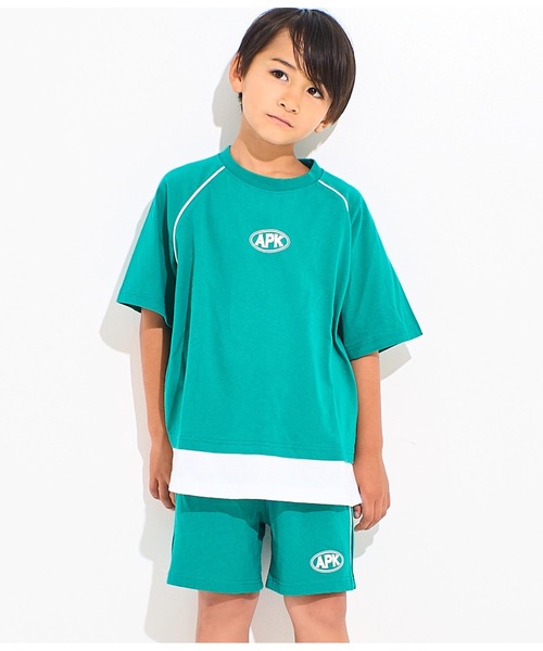 ANAP kids（アナップキッズ）の「カラーパイピングサイドボタンハーフパンツ【別売りSETUP（その他パンツ・キッズ・ブラック/ライトグレー/グリーン・110cm/120cm/130cm）」の21枚目の写真