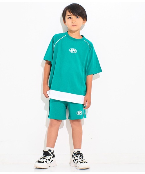 ANAP kids（アナップキッズ）の「カラーパイピングサイドボタンハーフパンツ【別売りSETUP（その他パンツ・キッズ・ブラック/ライトグレー/グリーン・110cm/120cm/130cm）」の19枚目の写真