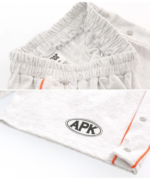 ANAP kids（アナップキッズ）の「カラーパイピングサイドボタンハーフパンツ【別売りSETUP（その他パンツ・キッズ・ブラック/ライトグレー/グリーン・110cm/120cm/130cm）」の6枚目の写真