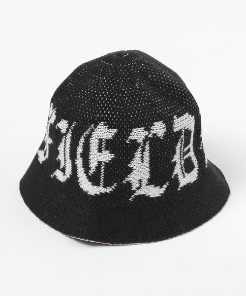 3.3 Field Trip （3.3フィールドトリップ）の「3.3 Field Trip／ゴシック ロゴバケハ（ハット・メンズ・ブラック/ホワイト・FREE）」の2枚目の写真