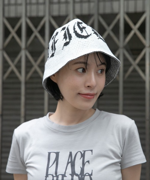 3.3 Field Trip （3.3フィールドトリップ）の「3.3 Field Trip／ゴシック ロゴバケハ（ハット・メンズ・ブラック/ホワイト・FREE）」の15枚目の写真