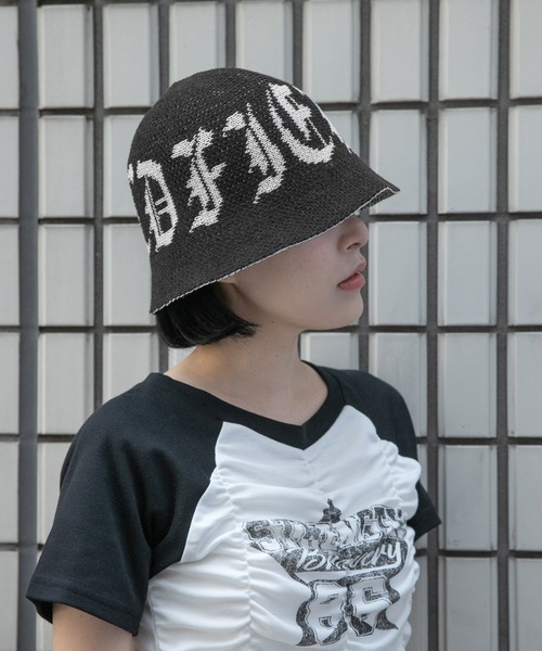 3.3 Field Trip （3.3フィールドトリップ）の「3.3 Field Trip／ゴシック ロゴバケハ（ハット・メンズ・ブラック/ホワイト・FREE）」の18枚目の写真