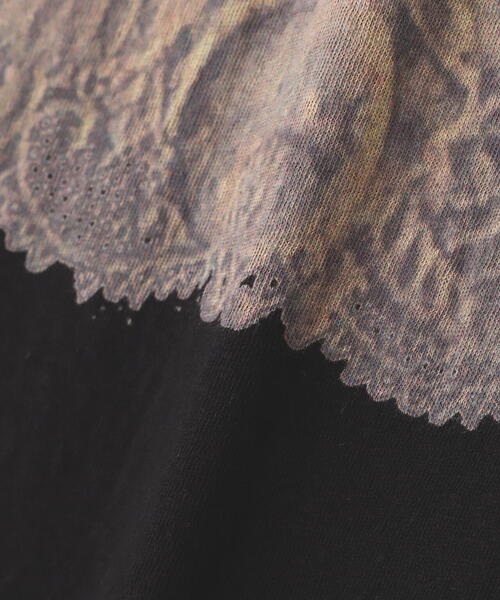 SHARE SPIRIT（シェアースピリット）の「SHARE SPIRIT/シェアースピリット/別注 Lace Maria Tee（Tシャツ/カットソー・メンズ・ブラック/ホワイト・M）」の7枚目の写真