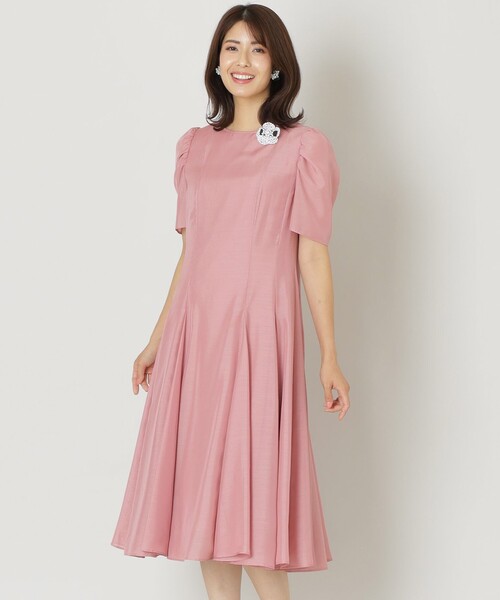 TO BE CHIC(トゥー ビー シック)の「スパンローン サマードレス(ワンピース・レディース・ブラック/ピンク・40/42)」の2枚目の写真