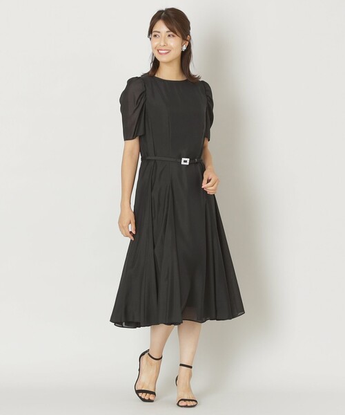 TO BE CHIC(トゥー ビー シック)の「スパンローン サマードレス(ワンピース・レディース・ブラック/ピンク・40/42)」の3枚目の写真