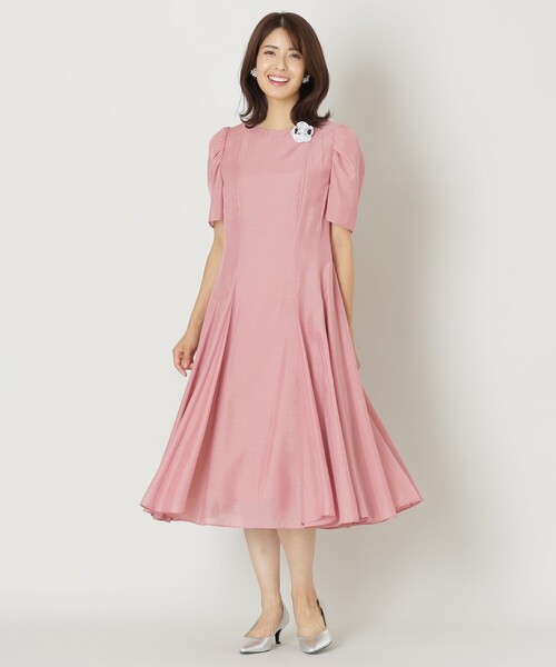 TO BE CHIC(トゥー ビー シック)の「スパンローン サマードレス(ワンピース・レディース・ブラック/ピンク・40/42)」の4枚目の写真
