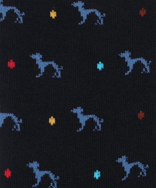 Paul Smith（ポールスミス）の「"Dogs" カジュアルソックス / 240643 CS（ソックス/靴下・メンズ・ダークグリーン/ブラック/マルーン・25-27）」の4枚目の写真