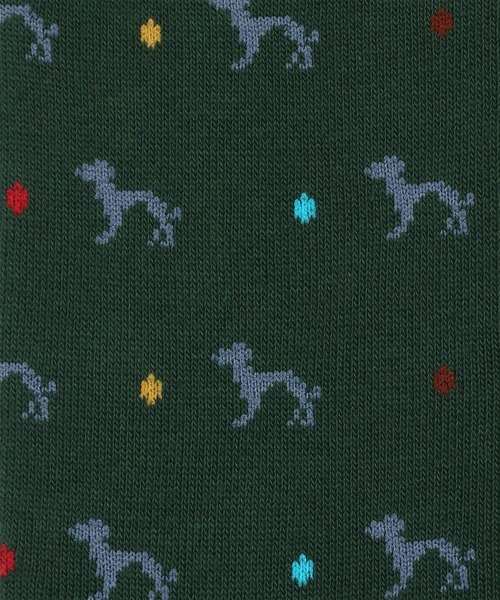 Paul Smith（ポールスミス）の「"Dogs" カジュアルソックス / 240643 CS（ソックス/靴下・メンズ・ダークグリーン/ブラック/マルーン・25-27）」の5枚目の写真