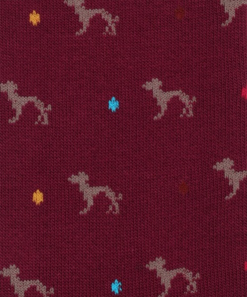 Paul Smith（ポールスミス）の「"Dogs" カジュアルソックス / 240643 CS（ソックス/靴下・メンズ・ダークグリーン/ブラック/マルーン・25-27）」の6枚目の写真