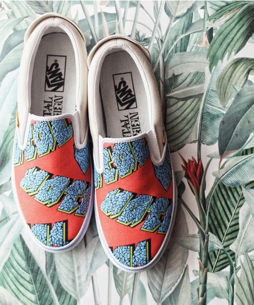 VANS × NATALDESIGN バンズ ネイタルデザインスリッポン VANS×ネイタルデザイン「スリッポン」コラボスニーカー、大胆