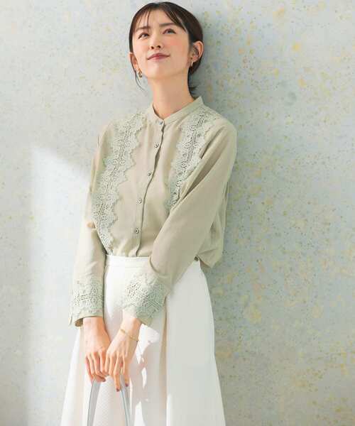 【セール】ウォッシャブルデザインレースシャツ（シャツ/ブラウス）｜URBAN RESEARCH ROSSO WOMEN（アーバンリサーチ ロッソ）