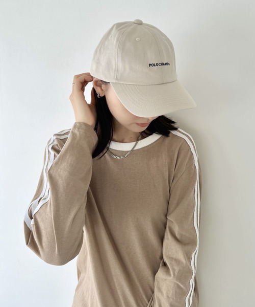 POLO CHAMPS(ポロチャンプス)の「POLO CHAMPS(ポロチャンプス)/ワンポイント刺繍 アジャスター調整可能 ユニセックス ロゴ刺繍 CAP ローキャップ(キャップ・レディース・ネイビー/ベージュ/ブラック/グレイッシュベージュ/カーキ・FREE)」の10枚目の写真