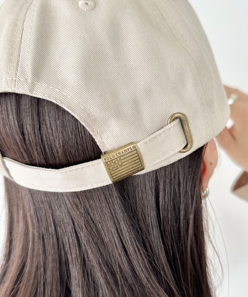 POLO CHAMPS(ポロチャンプス)の「POLO CHAMPS(ポロチャンプス)/ワンポイント刺繍 アジャスター調整可能 ユニセックス ロゴ刺繍 CAP ローキャップ(キャップ・レディース・ネイビー/ベージュ/ブラック/グレイッシュベージュ/カーキ・FREE)」の14枚目の写真