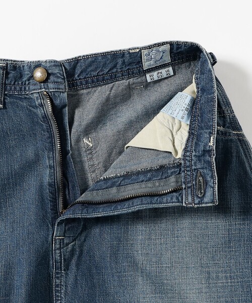 BEAMS BOY（ビームスボーイ）の「orSlow / 30's ペインター ロング デニム スカート（デニムスカート・レディース・インディゴブルー・1）」の4枚目の写真