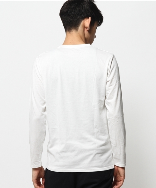 ikka（イッカ）の「フレンチロゴVネックTEE（Tシャツ/カットソー・メンズ・ボルドー/ネイビー/オフホワイト・SMALL/LARGE/MEDIUM/X-LARGE）」の5枚目の写真