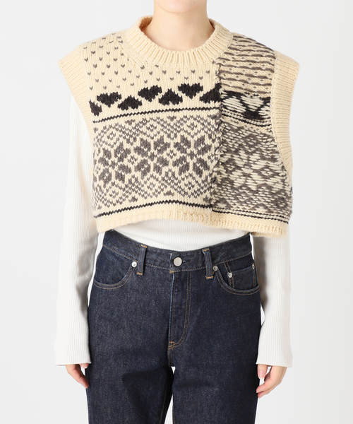 JANE SMITH フェアアイル ショートニットベスト ジェーンスミス JANE SMITH / JOHN SMITH（ジェーンスミスジョンスミス）の「＜JANE