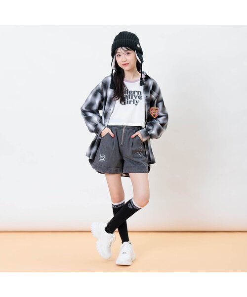 algy(アルジー)の「サークルALロゴハイソックス(ソックス/靴下・キッズ・ブラック/サックスブルー/オフホワイト・21/24)」の15枚目の写真