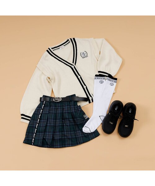 algy(アルジー)の「サークルALロゴハイソックス(ソックス/靴下・キッズ・ブラック/サックスブルー/オフホワイト・21/24)」の10枚目の写真