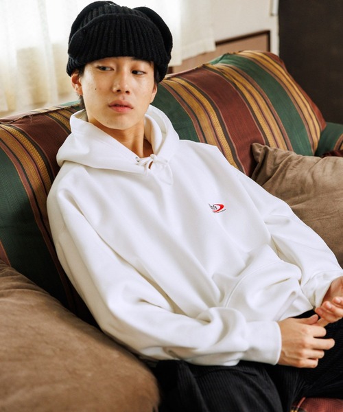 niko and（ニコアンド）の「ワンポイント裏起毛パーカー（パーカー