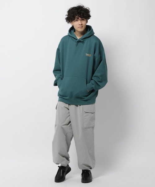 niko and...(ニコアンド)の「ワンポイント裏起毛パーカー(パーカー・メンズ・ブラック/オフホワイト/グリーン・MEDIUM/BIG(L))」の13枚目の写真